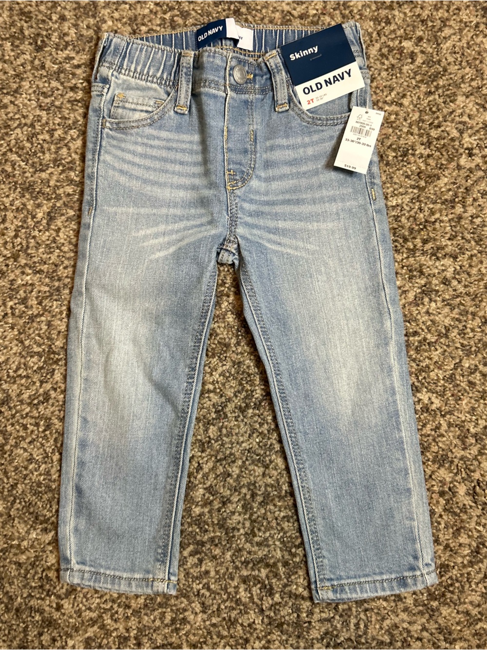 Old Navy Light Wash Skinny Jeans Size 2T